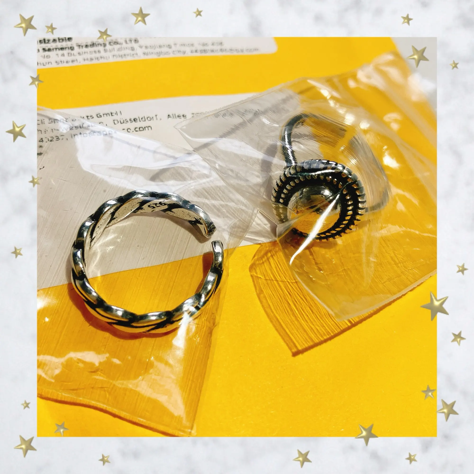 925 Sterling Silver Rings Couples Accessories INS Fashion photo review