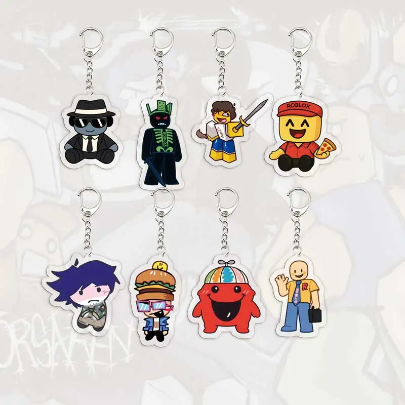 Acrylic Forsaken Keychains HOT Game Guest 1337 Noob Shedletsky