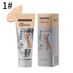 OCHEAL 100ml Leg Beauty Cream - Waterproof Long - lasting Coverage with Wheat Tan Brown Finish - 100g (01 Natural)