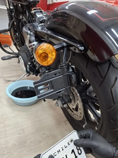 Motorcycle Side License Plate Holder LED Display Bracket For