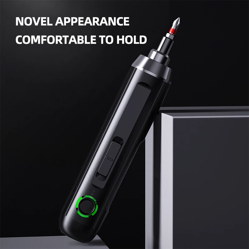 Deli electric screwdriver Wireless rechargeable lithium battery screwdriver with LED lamp 3.6V electric tool set