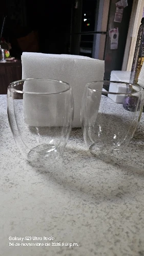 350ml Double Wall Glass Cup Transparent Handmade Heat Resistant Tea Drink Cup MINI Whisky Cup 100 centigrade Espresso Coffee Cup photo review