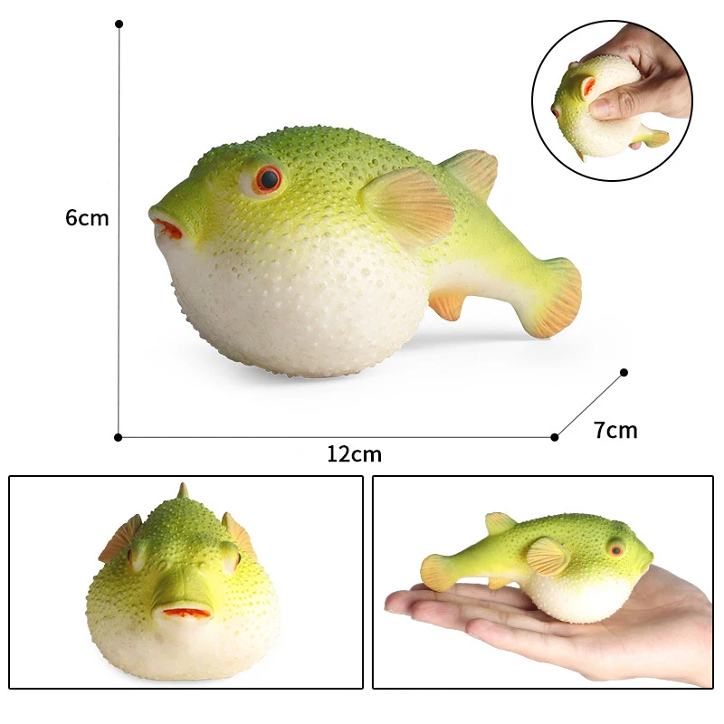 2022 New Simulation Marine Life Animal TPR Squishies Antistress Stress Relief Fidget Toy Squishy Stressball For Kids Adults 5