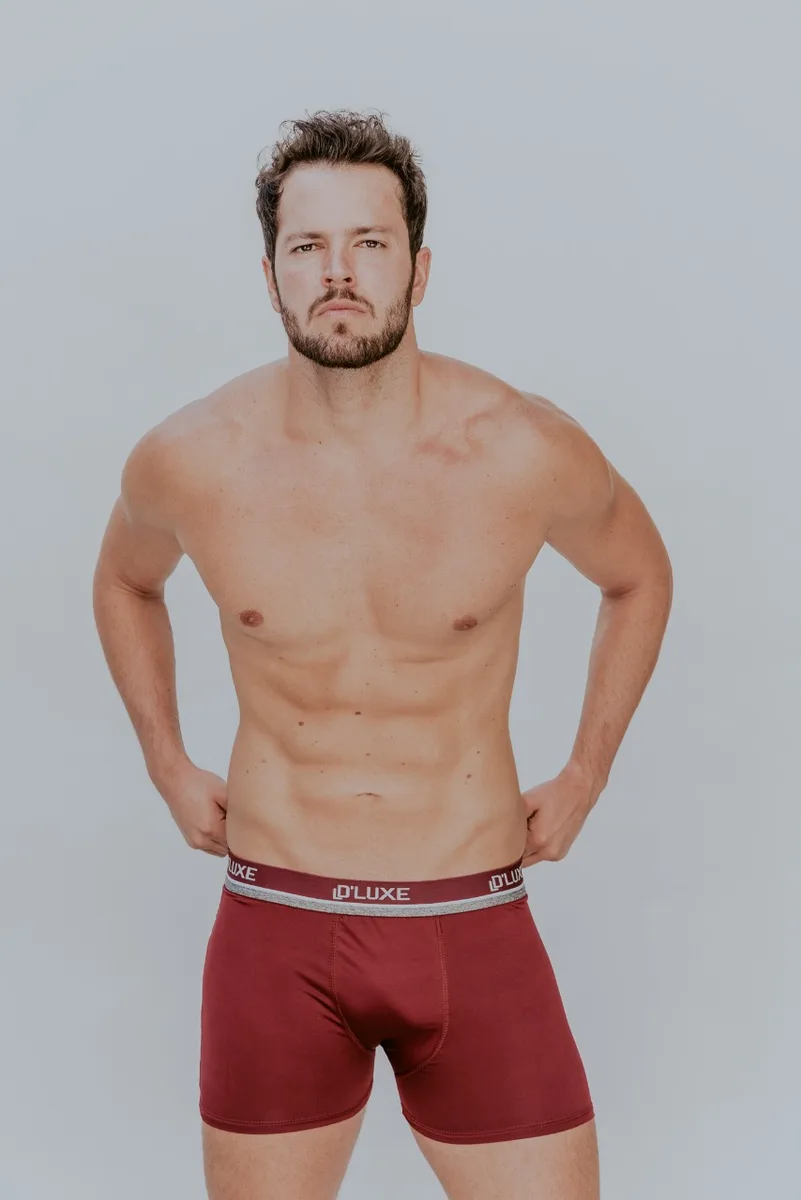 Kit 5 Cuecas Boxer Adulto Masculino Microfibra — view 3