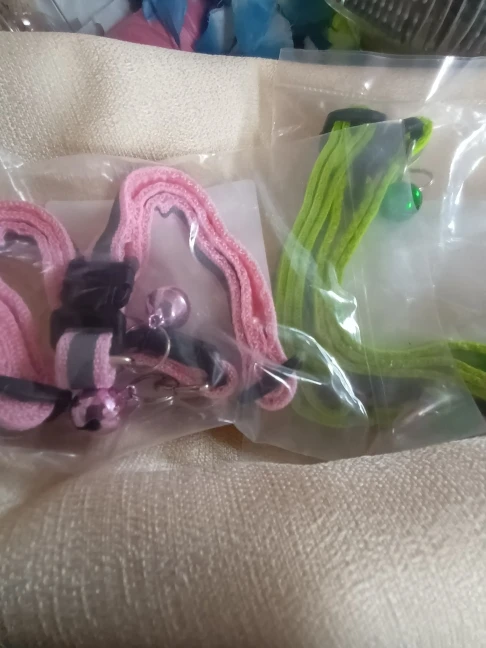 2Pcs/Pack 12 Colors Reflective Adjustable Cats And Small Dogs Collars photo review
