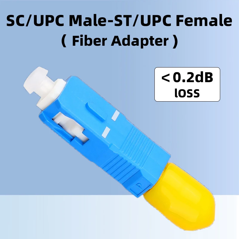 Fiber Adapter SC/UPC (Male）-ST/UPC(Female）Singlemode 9/125 Hybrid Adapter Optical Power Meter Visual Fault Locator Connector