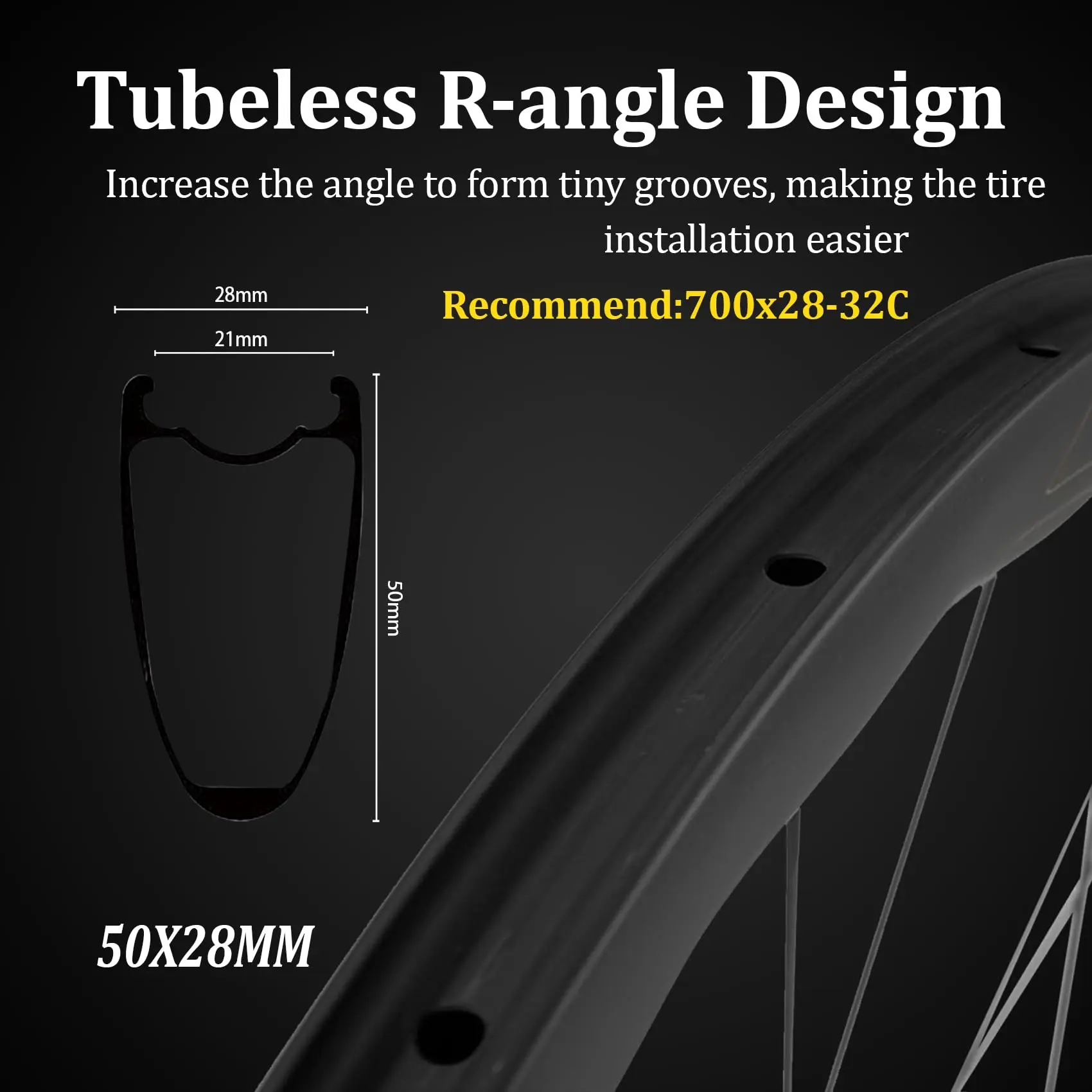 スーパーチーム-カーボンロードバイククリンチャー,U字型ホイール