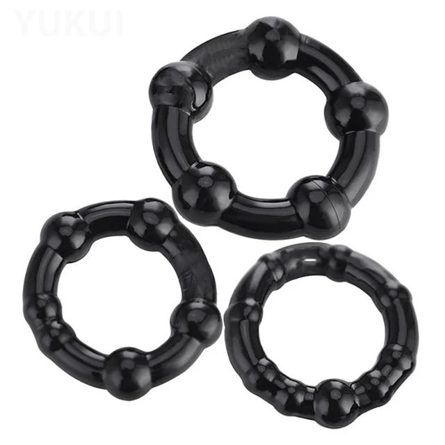 3 Pcs/Set Cock Ring Delay Ejaculation Penis Ring Sex Toys For Men Dick Enlargement Silicone Adult Supplies 18+ Stronger Erection