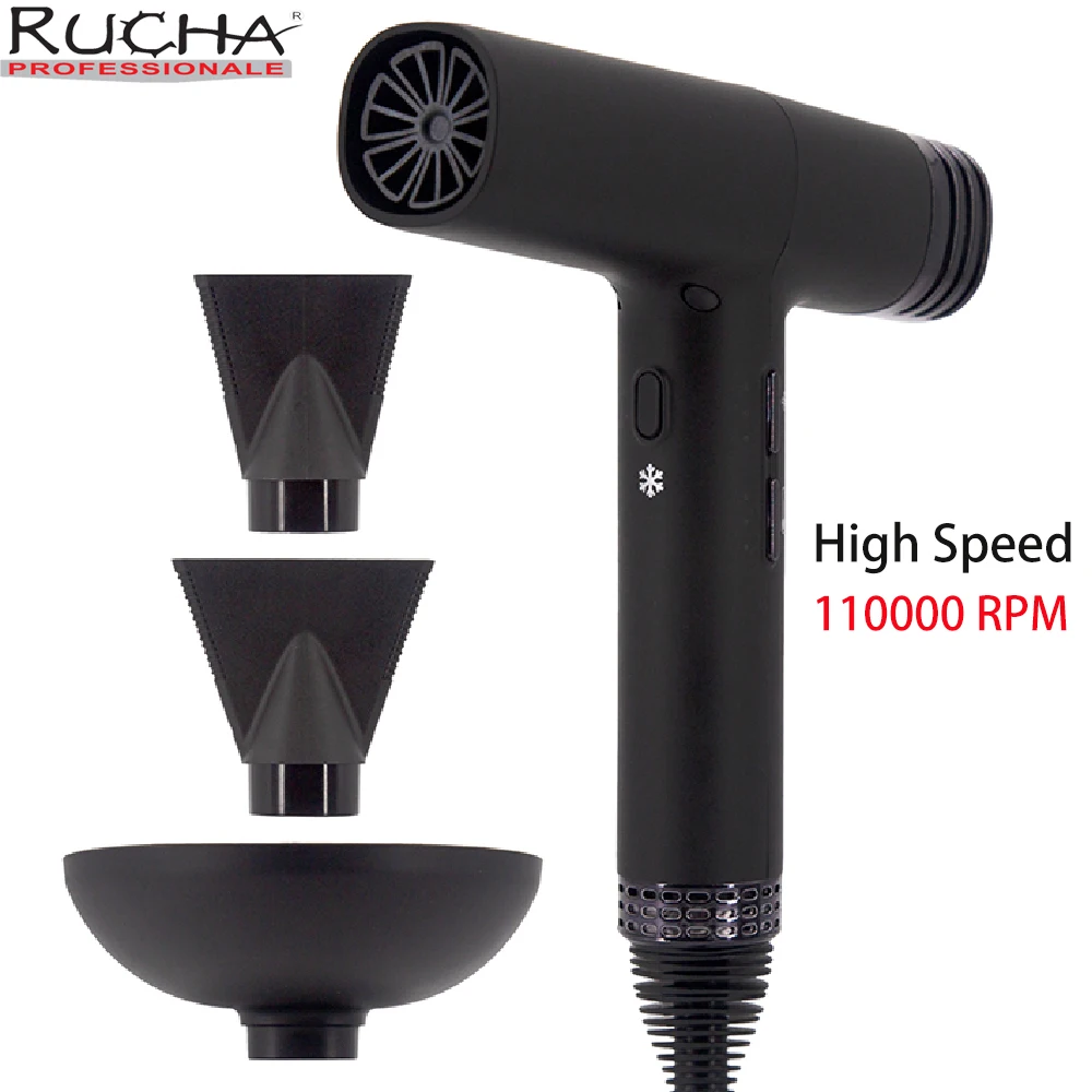 

High Speed Hair Dryer 1600W Brushless Hair Blower Negative Ions Low Noise With Auto Self-Cleaning Function