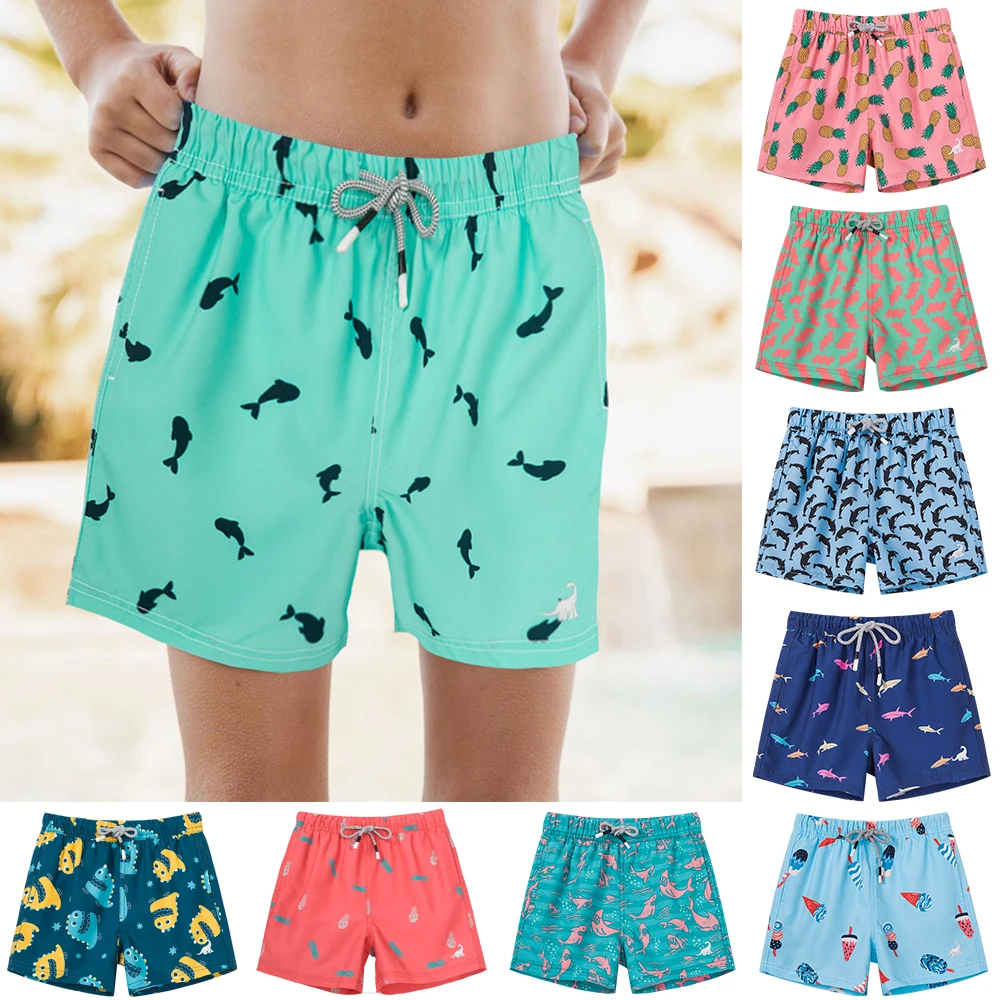 Boys Swim Trunks Little Kids Swimsuit Beach Boardshorts Swimwear For Toddler Summer Quick Dry Boys Swim Shorts