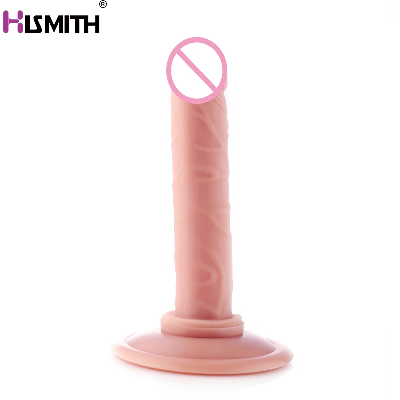 5.7 inch Artificial Mini Anal Dildo Silicone Soft Realistic Suction Cup Fake Penis For Women Intimate goods Adult Sex Products