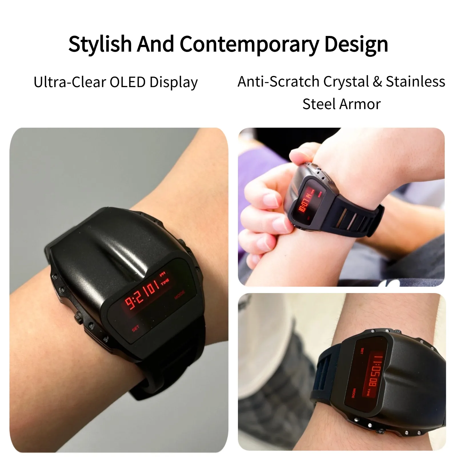 BENLYDESIGN Unique Metal Watches Retro Digital Watches For