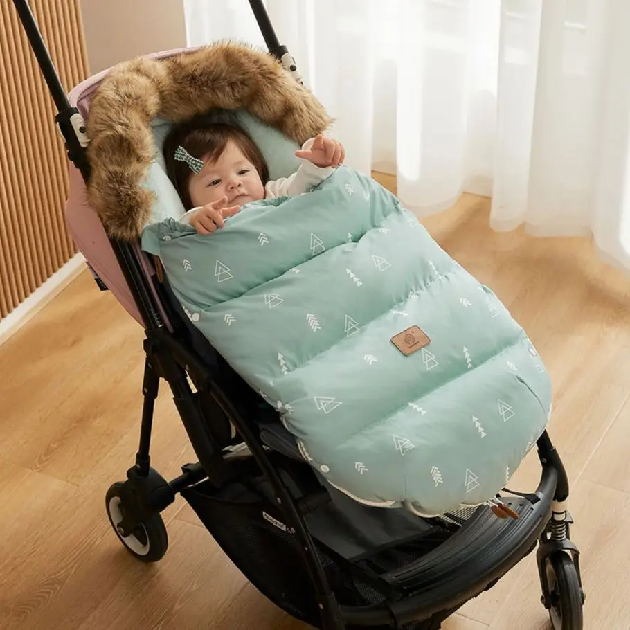 Sacs de couchage d'hiver pour bébé avec col en fourrure, chancelière chaude  pour poussette universelle, sièges de sécurité, enveloppe pour nouveau-né,  décharge - AliExpress