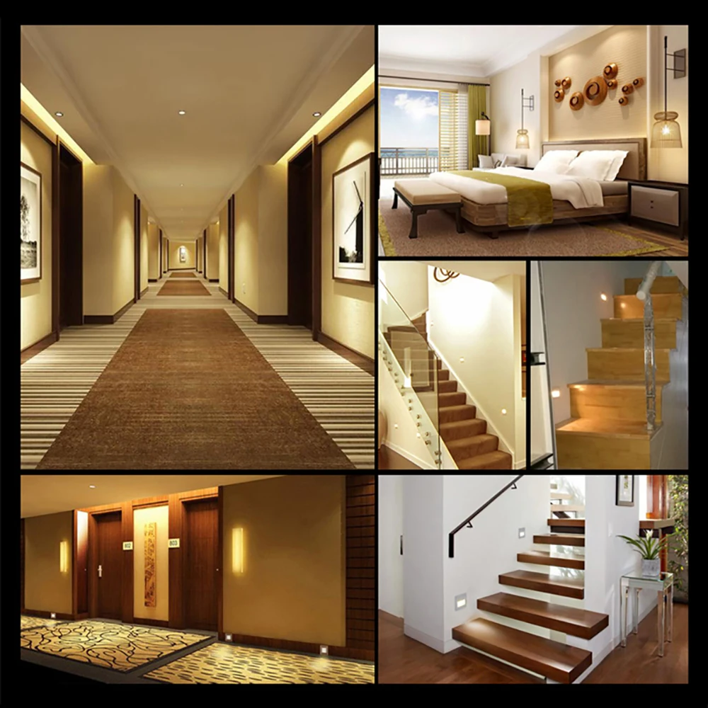 Wall Lamp Light Control+PIR Motion Sensor Stair Lights Led Footlight For Living Room Foyer Bedside Indoor Lighting 220V