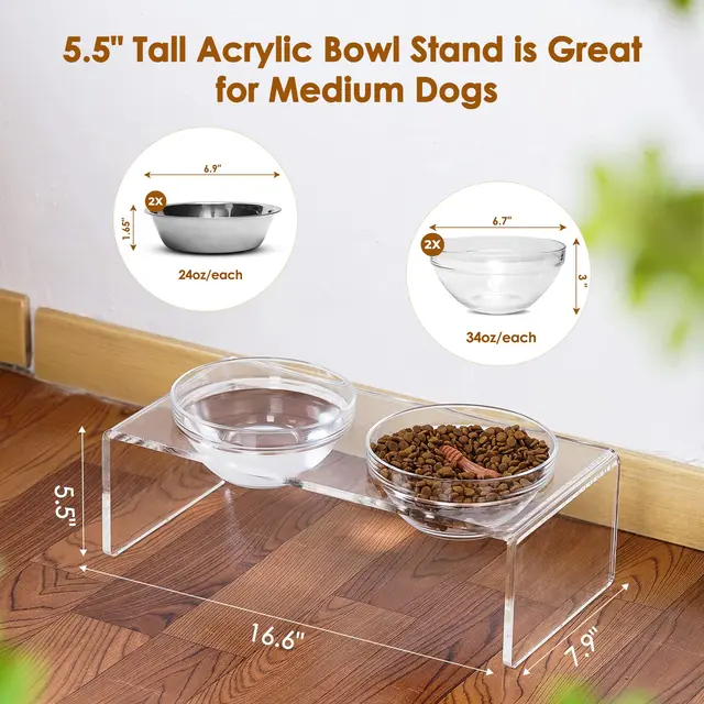 Double Cat Bowl, Non-Slip Pet Food Bowl, Dog Feeder, Elevated Stand,  Elevated Drinking, Eating Feeder, Cats Accessories, 7016 - AliExpress