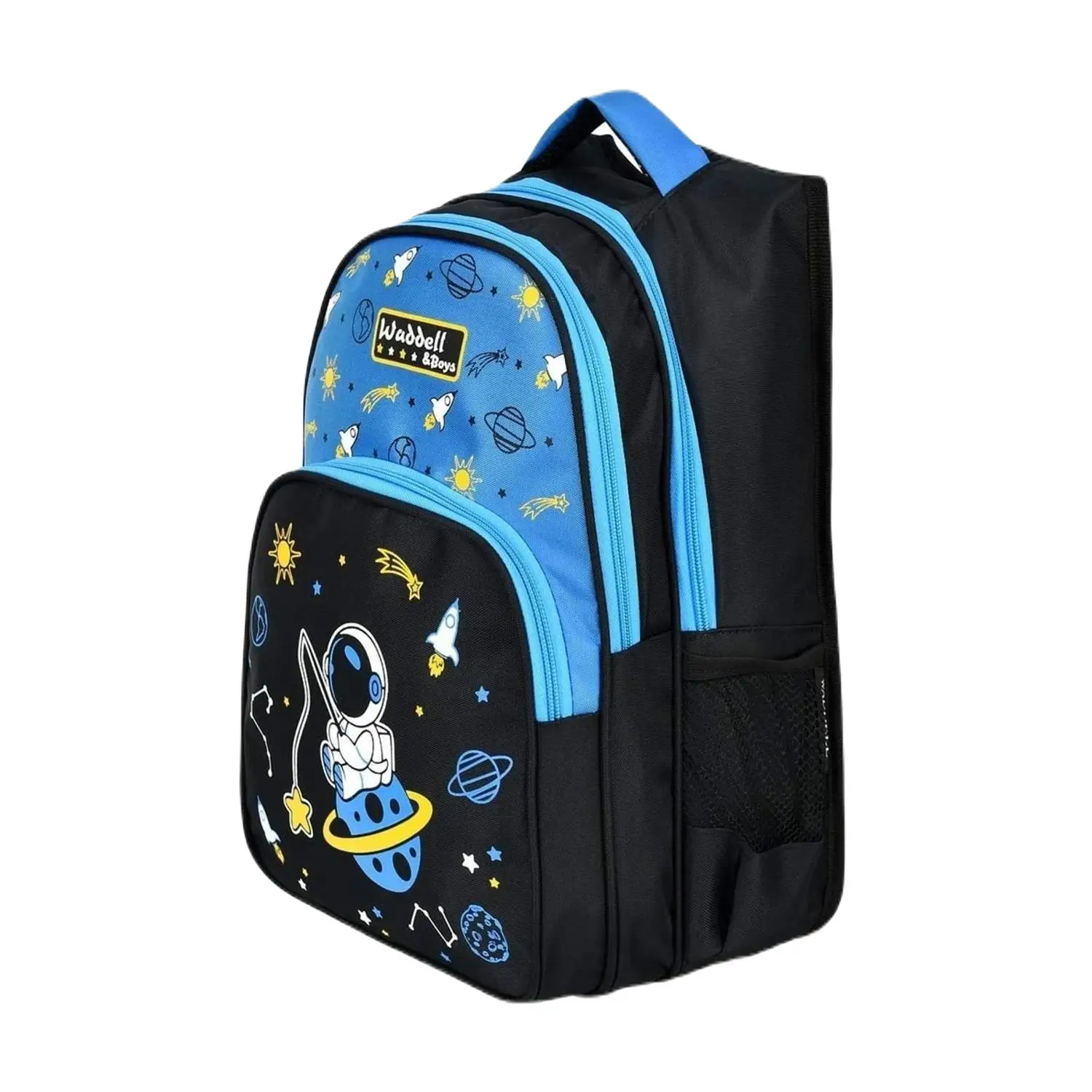 Waddell Astronaut Pattern Kids Backpack and Lunch Box, Backpack Waterproof Package Student School Stationery, High Quality Brand