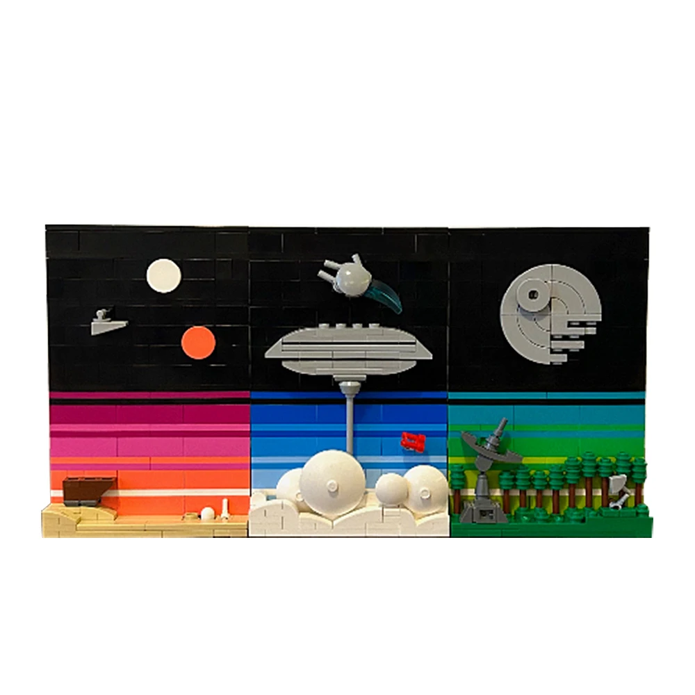 

Конструктор gobrick MOC со сказками космоса, 2 кирпича, модель Кассини, зонд, орбитальный Сатурн, детали для живописи, Обучающие игрушки, подарок