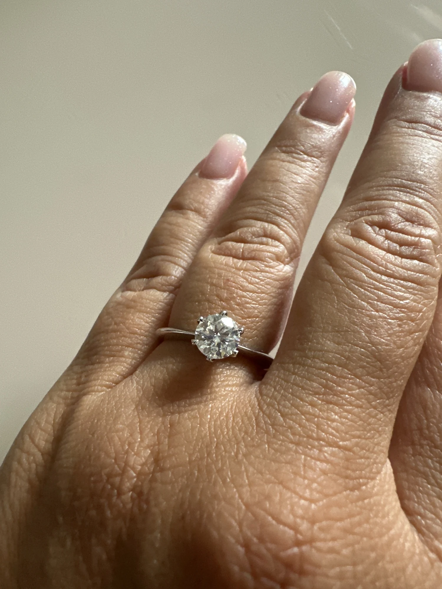 Sparkl365 Moissanite™ FLEURIS Solitaire Ring [18k White Gold over Silver S925]