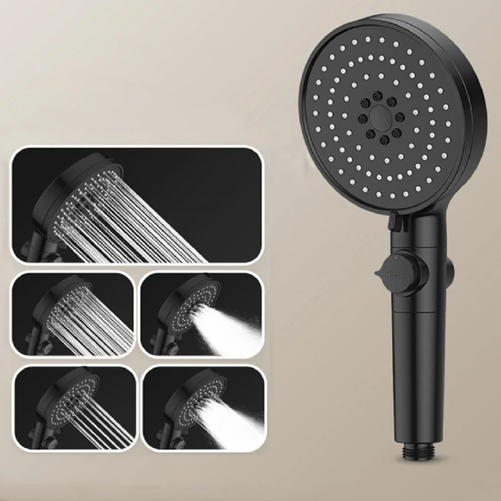5ModesShowerHeadHighPressureWaterSavingHandheldShowerHead