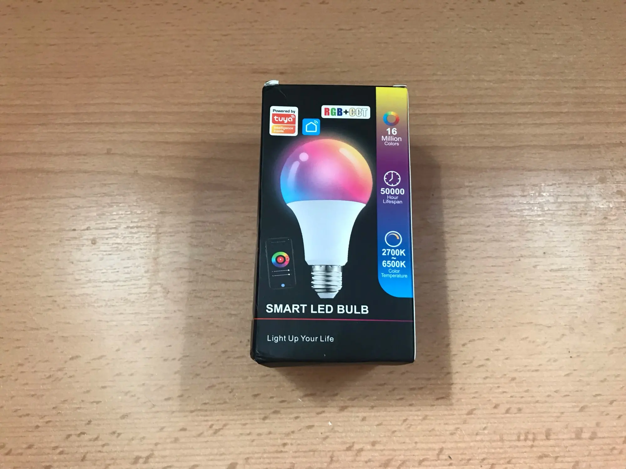 Tuya E27 Led Lamp App Control Bluetooth /WiFi Led Light Bulbs 15W RGB CW WW Smart Bulb Works With Amazon Alexa Google Assistant photo review