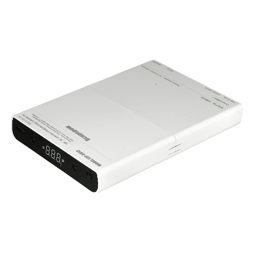 Zasilacz DC UPS 12x18650, obudowa na baterie, zestaw DIY Power Bank, wyjście 5V 9V 12V, zasilacz awaryjny do modemów optycznych i routerów.