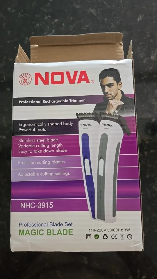 Máquininha De Cortar Cabelo e/ou Barbeador Portátil Aparador Barba 3915 bivolt Recarregável-ENVIO IMEDIATO PARA TODO BRASIL photo review