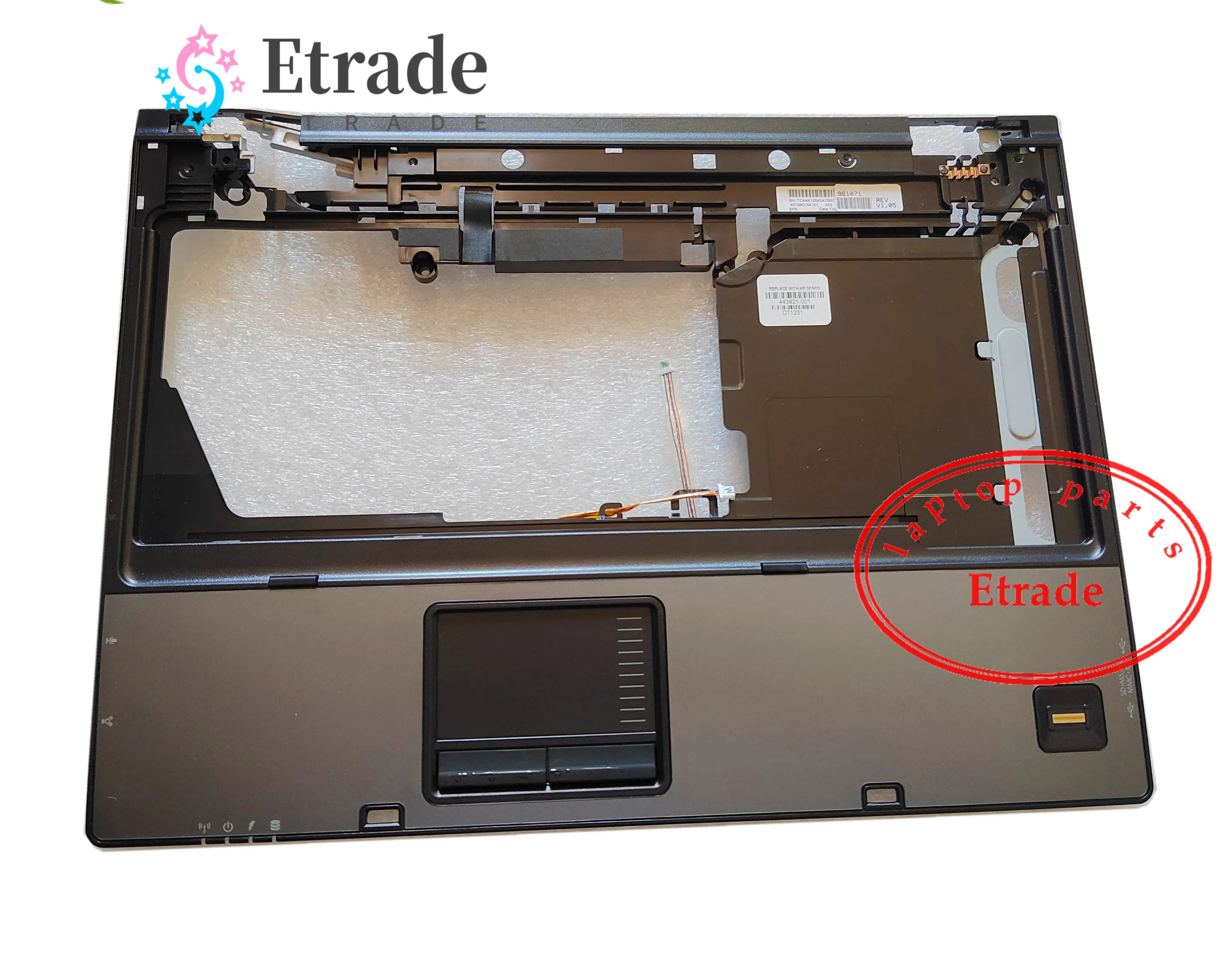 

Новый оригинальный Упор для рук для ноутбука HP Compaq 6510b Верхняя Крышка корпуса 443921-001