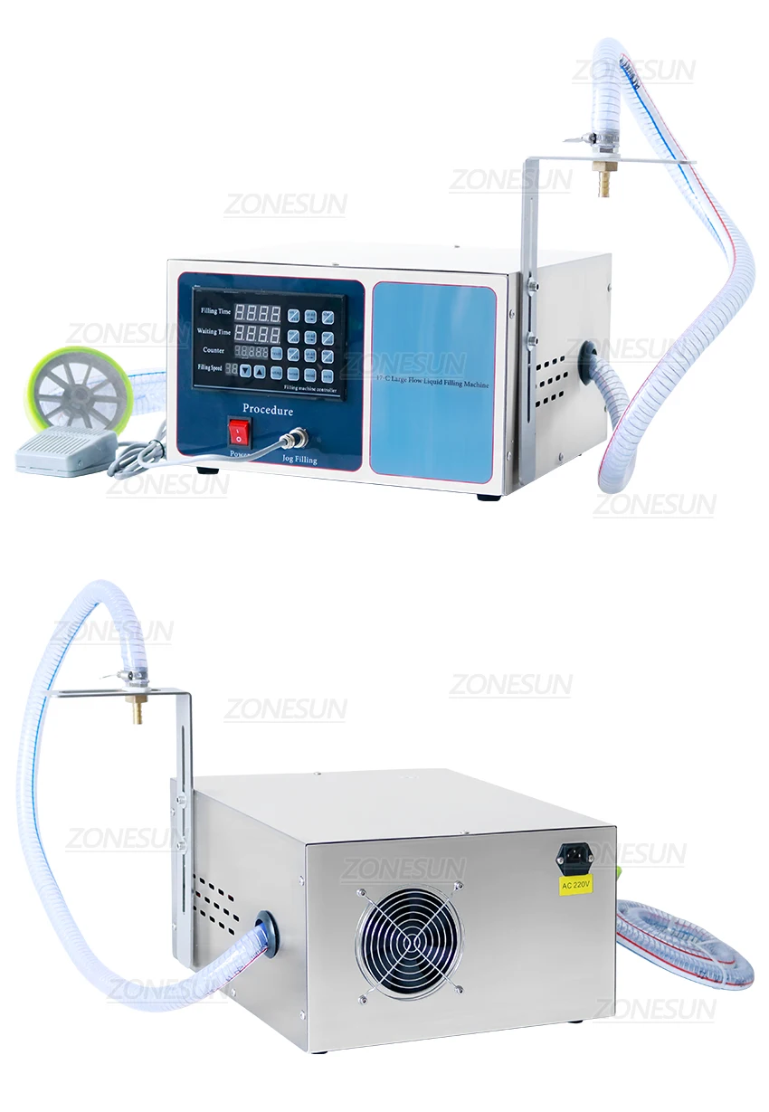 ZONESUN GFK17C 50-40000ml Bomba de diafragma automática Máquina de llenado de líquidos