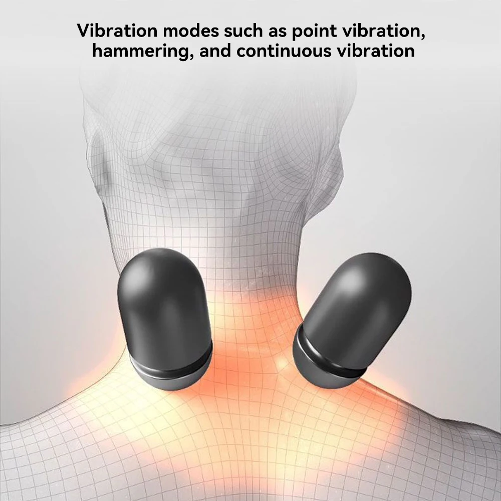 Electric Neck Massager Sleep Pillow Cervical tretch Heating Hot Compress Vibration Relieve Fatigue For Head Neck Shoulders