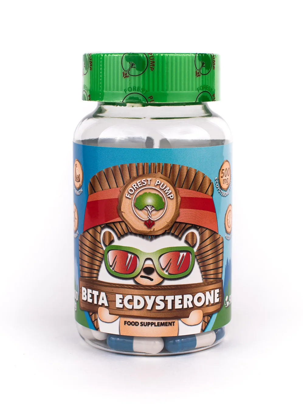 Бустер тестостерона Forest Pump B - Экдистерон 500 мг/ Beta Ecdysterone/Мужской комплекс/90 капсул