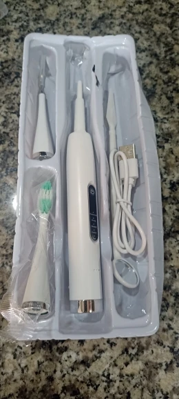 Electric Teeth Whitening Dental Calculus Scaler Plaque Coffee Stain Tartar Removal High Frequency Sonic Toothbrush Teeth Cleaner photo review