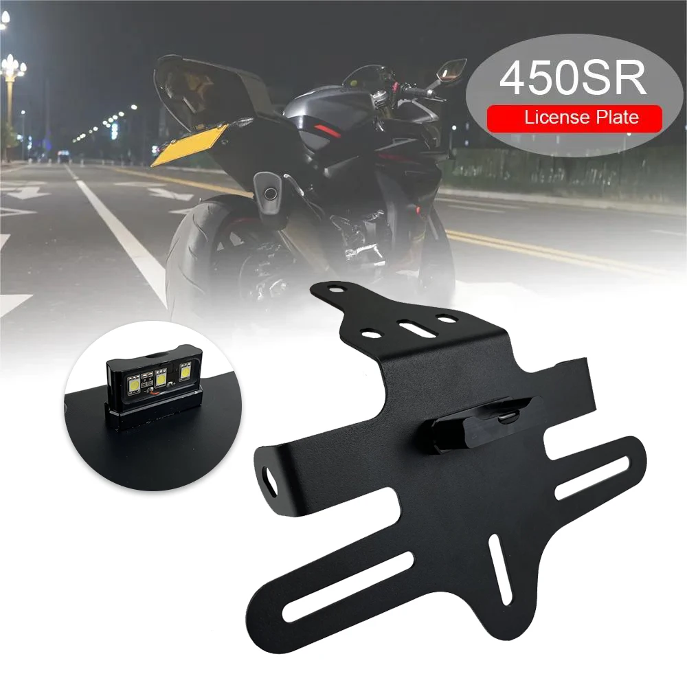 

Motorcycle License Plate Holder Tail Light Bracket Tidy Fender Eliminator for CFMOTO 450SR 450SS CF MOTO 450 SR SS Accessories