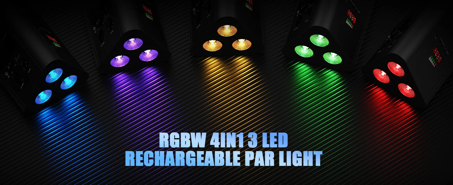RGBW Triangle Battery Par Light