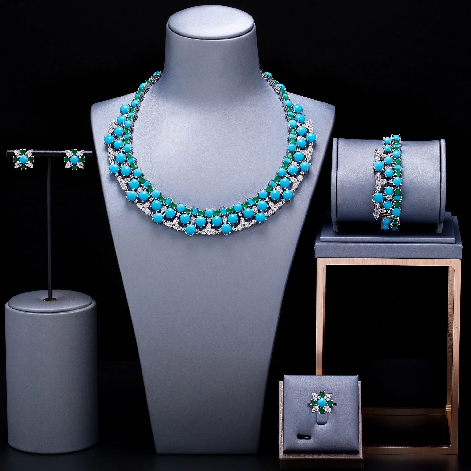 The Murrieta Turquoise Necklace and Earring Set – Cheekys Brand