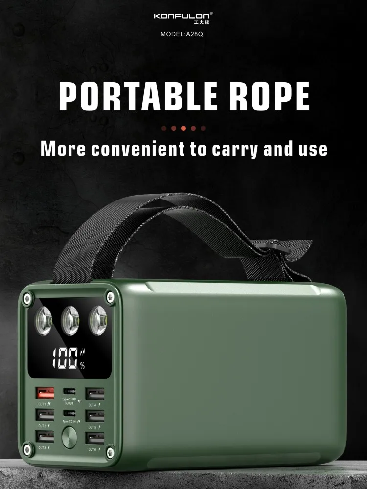 Batterie Externe 60000mAh USB-C – Charge Rapide 22.5W avec Écran LCD NESTO.MA