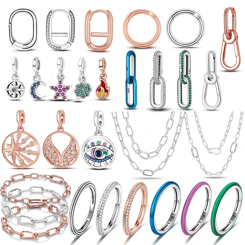 Charm Jewelry Sterling Silver Jewelry Beads Charms Sterling Silver Beads Bead Jewelry Making for Women Bracelet Necklace