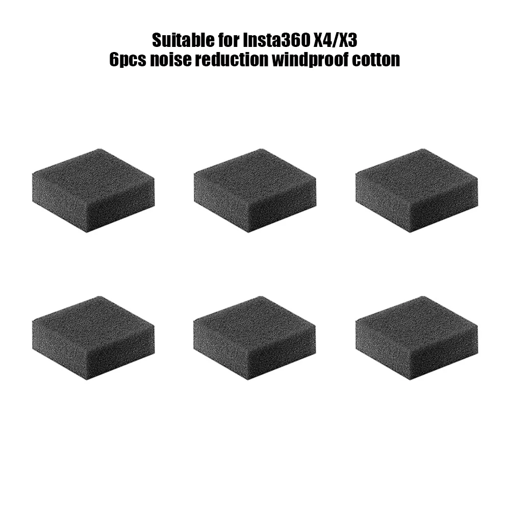Pare-brise micro anti-vent pour Insta360 X4, monté sur la caméra