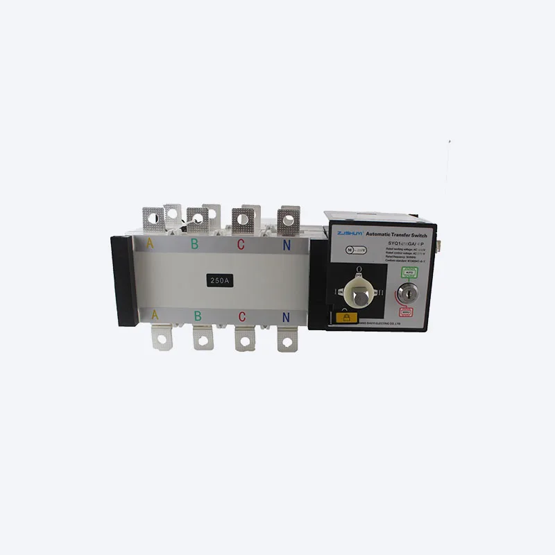 

ZJSHUYI SYQ1-250G 250A ПК уровень Двойной источник питания автоматический переключатель автоматической изоляции