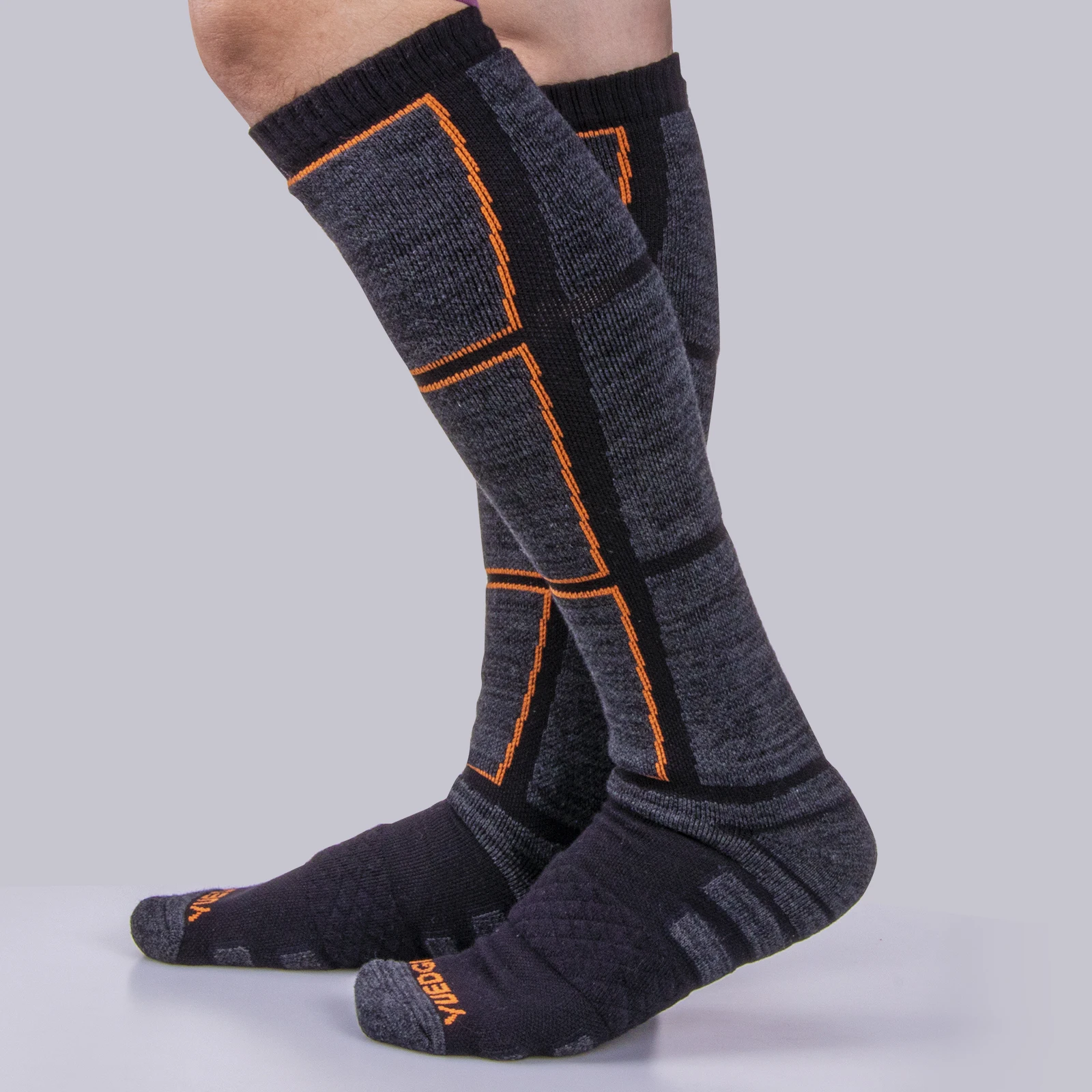 YUEDGE 2Pair High Quality Cotton Cushioned Snowboarding Skiing Socks Winter Thick Warm Thermal Sports Ski Socks Size 36-44
