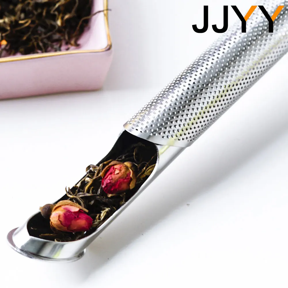 JJYY Tea Diffuser Tea Stick Strainer Hook Handle Tea Infuser Tea Infuser Pipe Hook Handle Fine Diffuser Pipe Holes Coffee