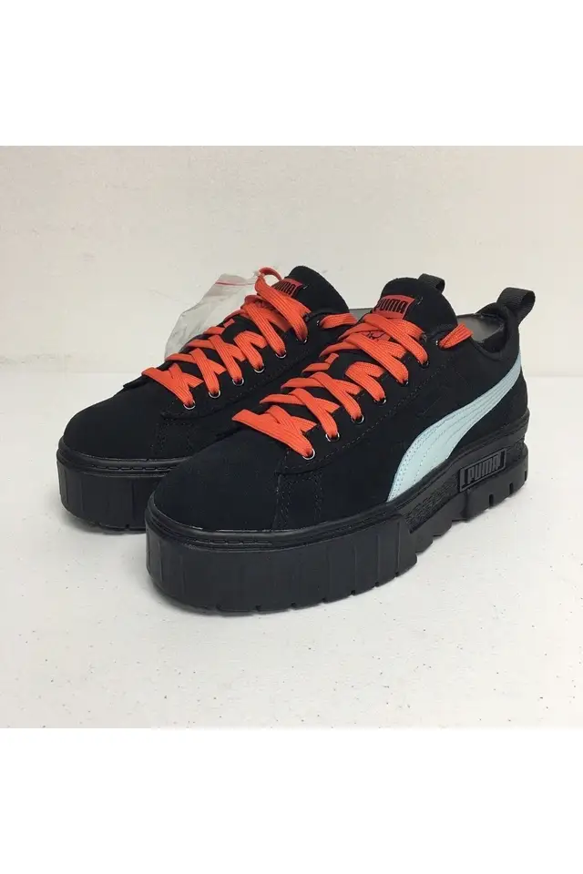 PUMA x DUA LIPA MAYZE SD★厚底★コラボ★BLACK-BLUE GLOW Puma x Dua Lipa Mayze Flutur 388013-01 Black Lace Up