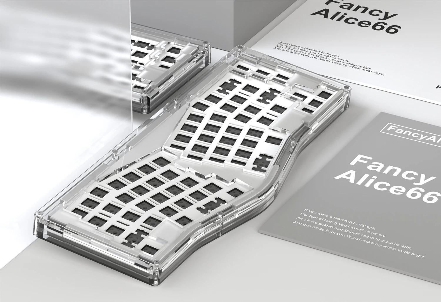 Fancy Alice 66 Customized Mechanical Keyboard Kit Alice Layout Support