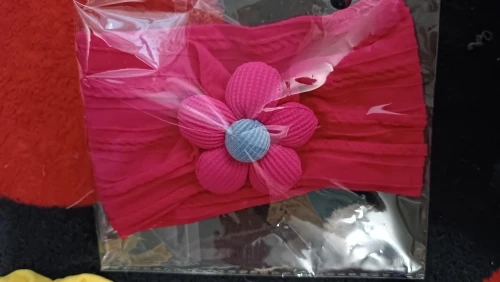 Cute Floral Nylon Baby Headband photo review