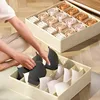 1-2Pcs Underwear Storage Boxes Socks Clothes Storage Organizer Non-woven Fabric Drawer Type Panties Three-piece Set Box Box Home 2
