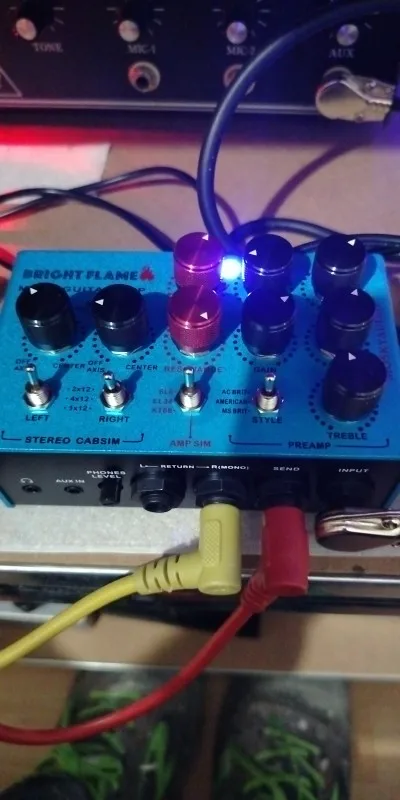 Mosky Audio Bright Flame Multi Guitar Amp Simulator Pedal,Stereo