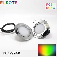 Ultra-Thin 3W 12/24V Mini Round LED Downlight Embedded Ceiling Small Spotlighting For Bedroom RV Bar RGB RGBW Built in Spotlight 1
