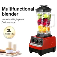 Blender professionnel 2000W, 2L, pour smoothies, robot culinaire, broyeur de glace, mixeur de cuisine pour fruits, légumes et glace 3