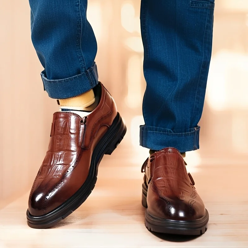 Luxury Leather Oxford Shoes for Men Formal Events
