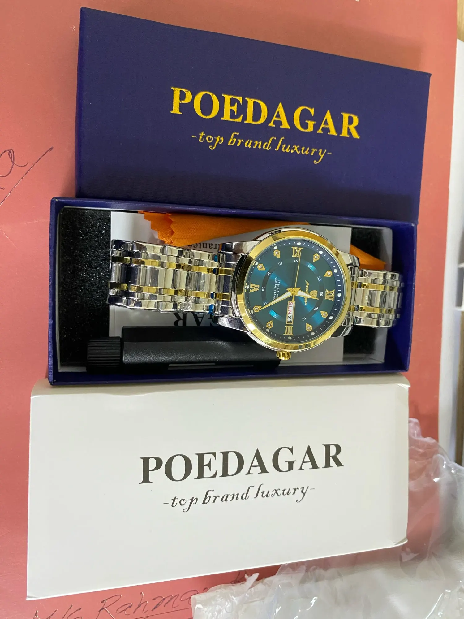 POEDAGAR Luxury Watch for Men photo review
