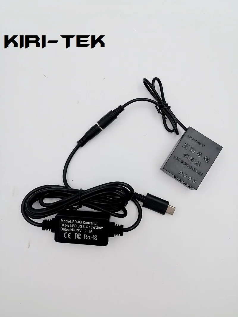 Raeisusp USB Type-C kabel NP-W126 Dummy-batterij USB-C adapter voor Fujifilm X-A2 A3 X-E2 X-Pro2 T20 T10 X-T30 X-T1 T2 X-T3 E3 camera